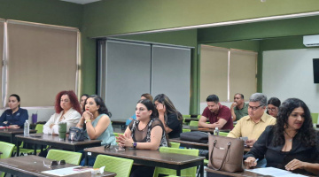EL RECTOR DE LA UPES SOSTUVO UNA REUNIÓN CON EL PERSONAL ACADÉMICO DE BASE FONE EN LA UNIDAD LOS MOCHIS
